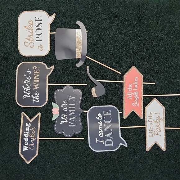 Wedding Reception Framed Signs and Props - Wishing Stones/Photo Booth/Candy Bar - Picture 7 of 10